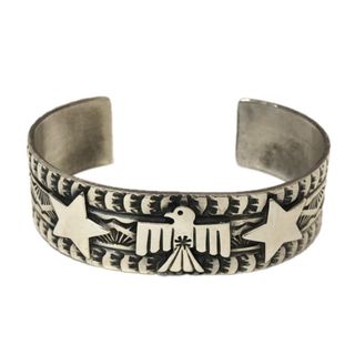 UNDERCOVER - UNDERCOVER アンダーカバー GIZ柄シルバーバングル 緊急