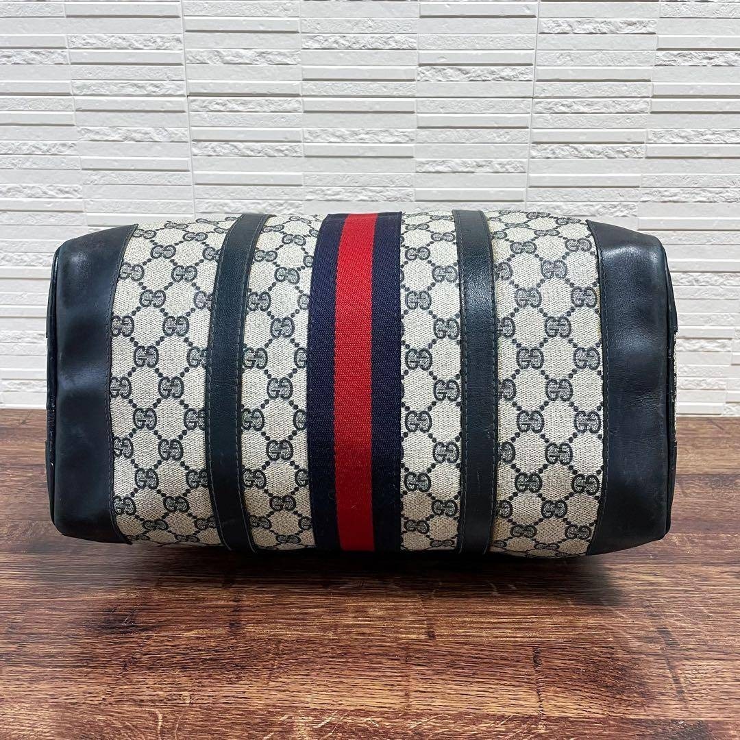 GUCCI - グッチ シェリー GG スプリーム PVC レザー ハンド ボストン