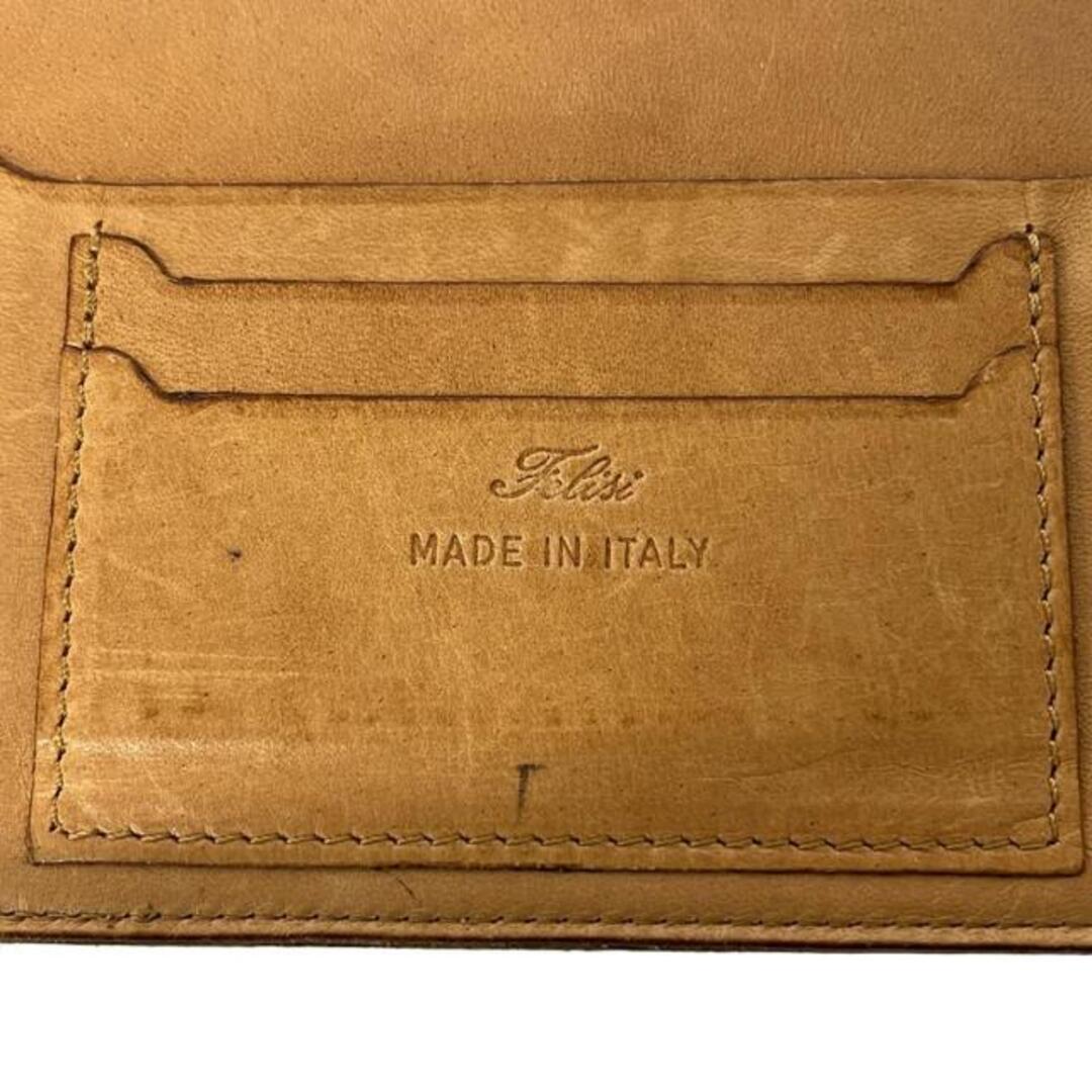 Felisi - Felisi(フェリージ) 手帳 - 67/1 ブラウン 型押し加工 レザー