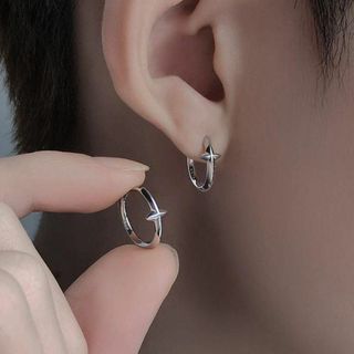 クロムハーツ風 ピアス 両耳 シルバーの通販 by ことは's shop｜ラクマ