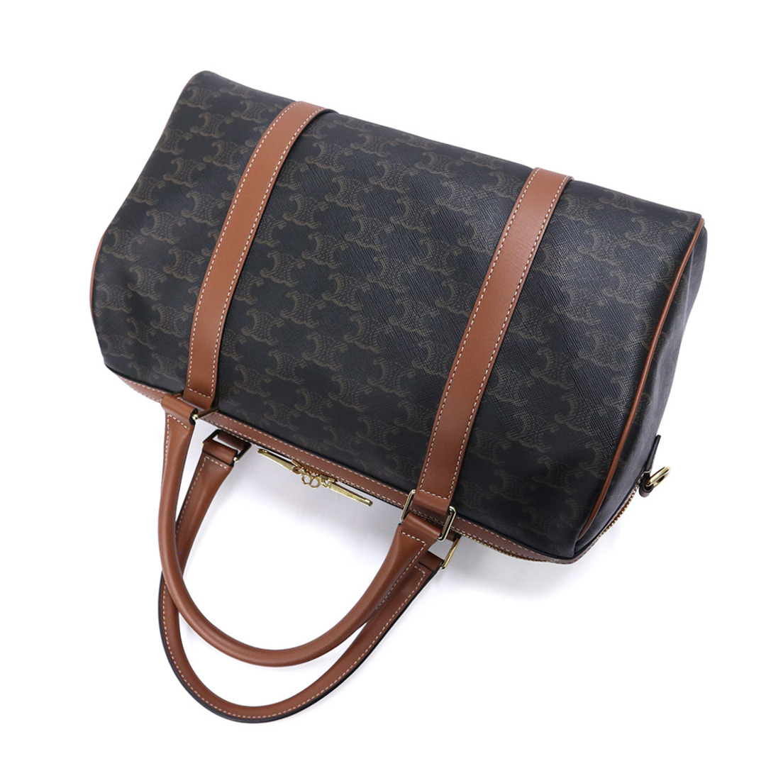 CELINE - セリーヌ 190372CAS トリオンフキャンバス レザー ブラウン