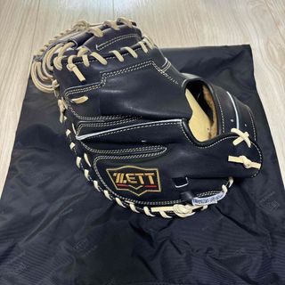ZETT - ZETT 軟式用グローブ 黒 あまり使用しておりません。の通販 by