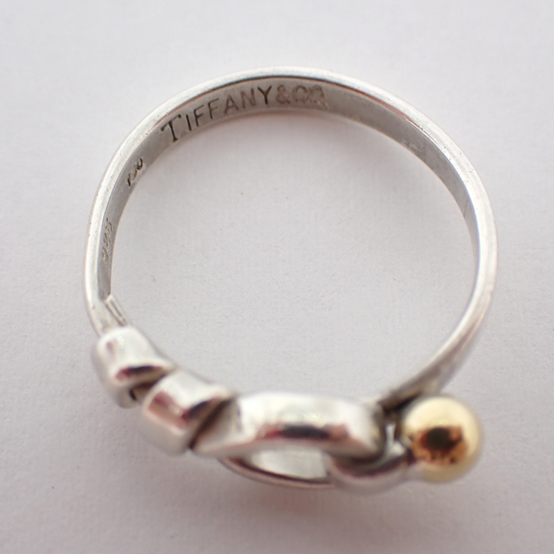 Tiffany & Co. - ティファニー 925/750 フック＆アイ リング /12号