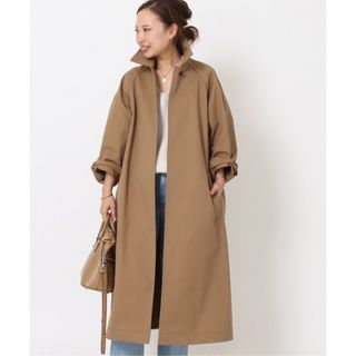 BARNEYS NEW YORK - I'hiver カシミア100ブルーフォックス襟コートの