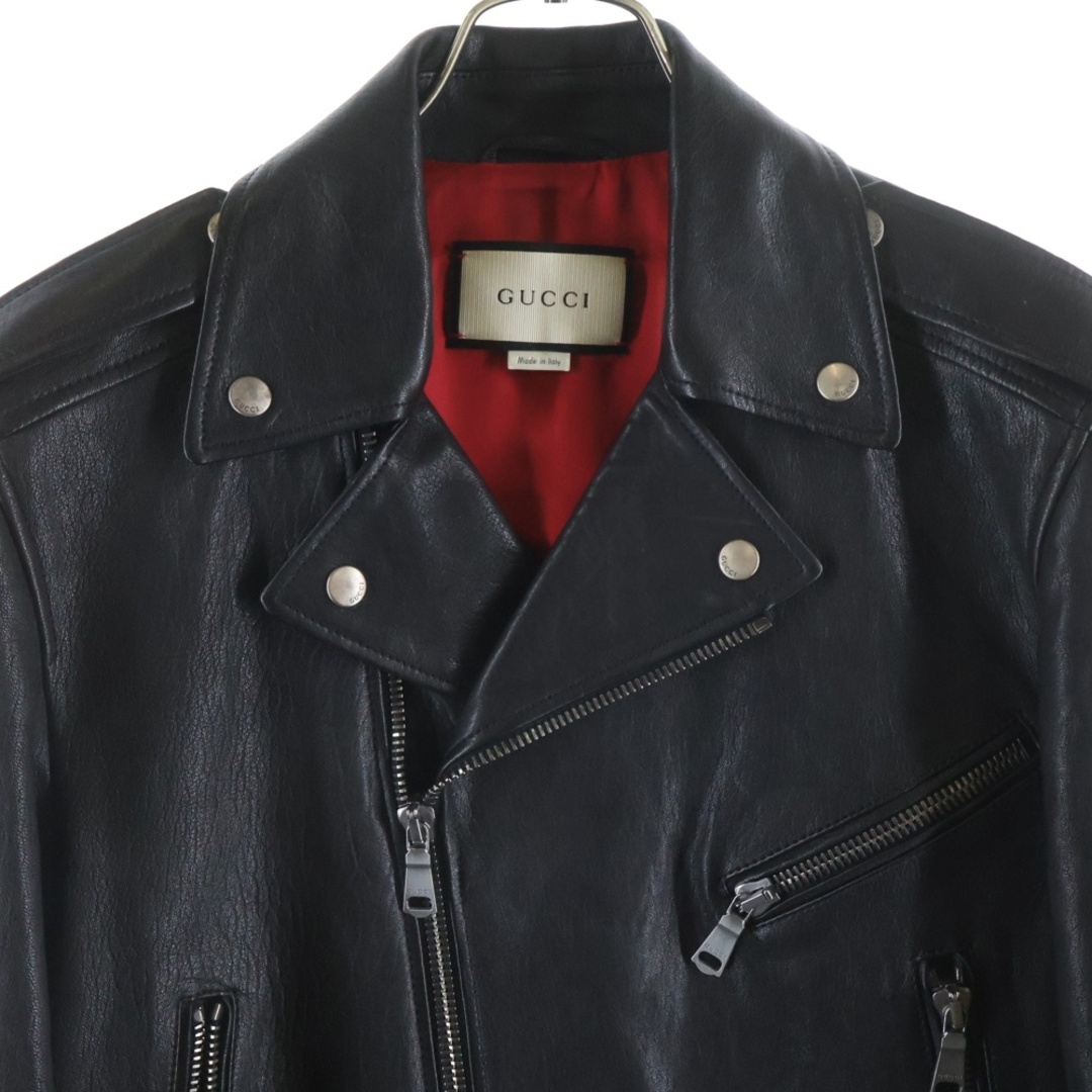 GUCCI - GUCCI グッチ TIGER EMBROIDERED BIKER JACKET バックタイガー