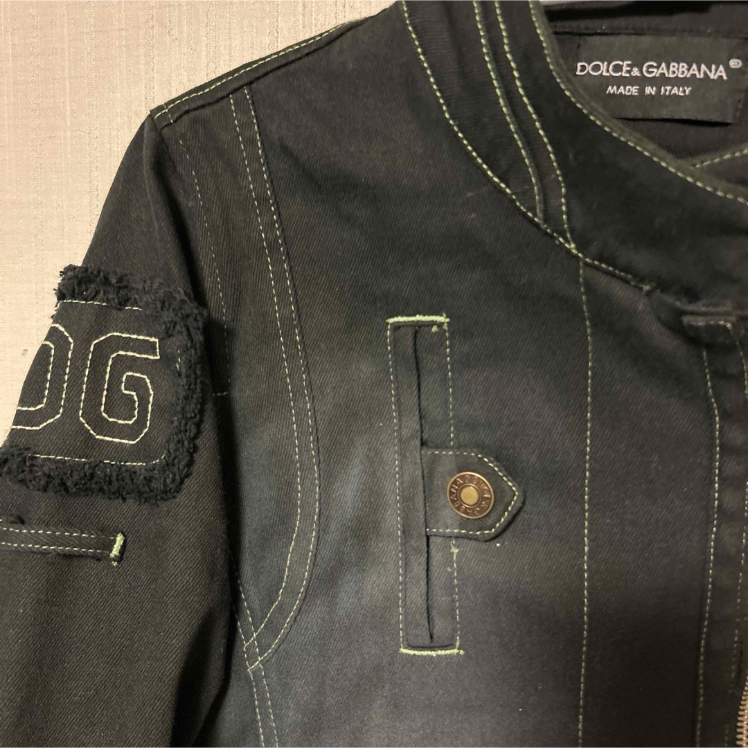 A-177)DOLCE & GABBANA ブラックデニムジャケットの通販 by でつ's