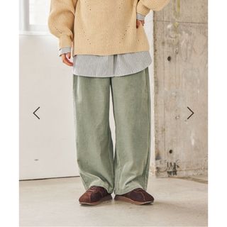 Spick & Span - 22SS Spick & Span リーフプリント リラックスパンツの