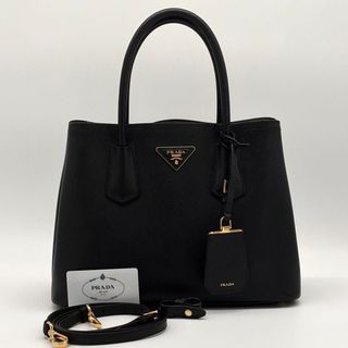 PRADA - 美品 プラダ カナパ ビジュー スタッズ 黒 Sサイズの通販 by