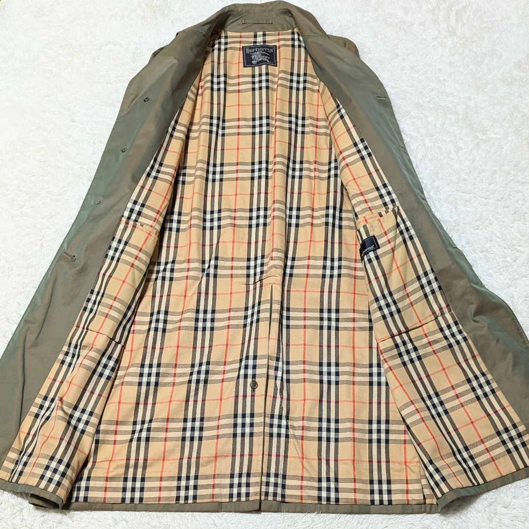 BURBERRY - 良品◎バーバリー ステンカラーコート ノバチェック ロング