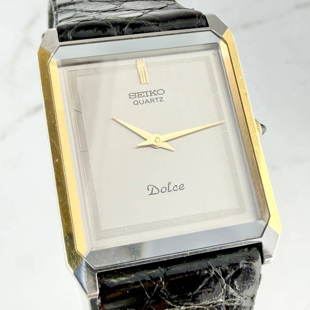 SEIKO - 【新品電池 希少】 セイコー ドルチェ スクエア コンビ