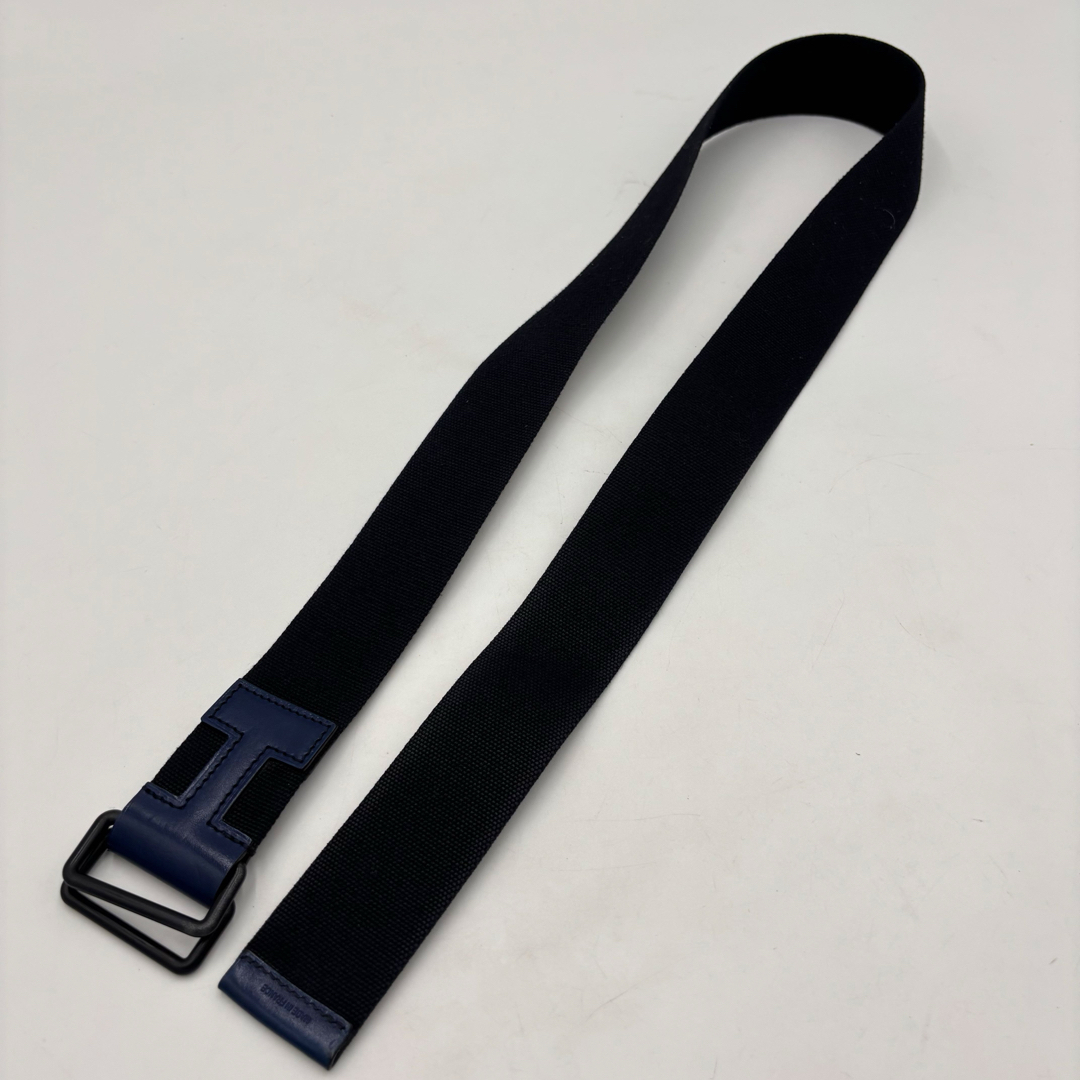 HERMES - HERMESエルメス ノマド40 キャンバス×レザー ベルト ブラック