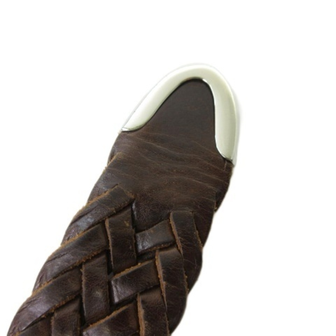 J&M DAVIDSON 編み込みブラウンベルト J&M DAVIDSON 32 / 80 編み込み