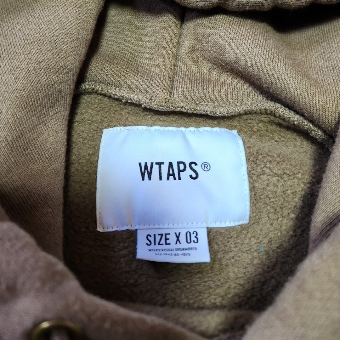 W)taps - ダブルタップス 刺繍ワンポイントロゴ パーカーの通販 by