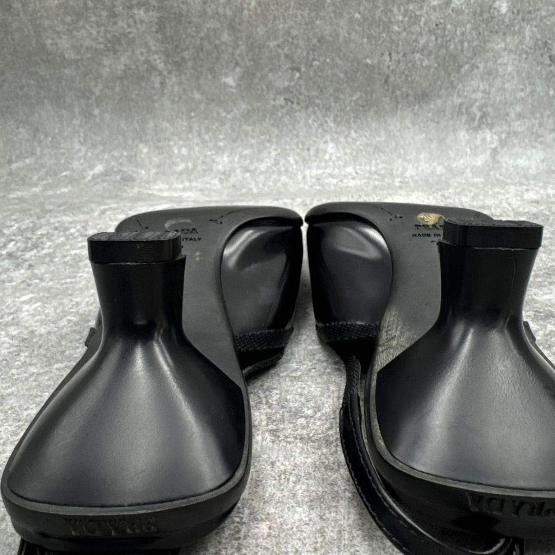 Prada Black Square Toe 36 Replaced Heels