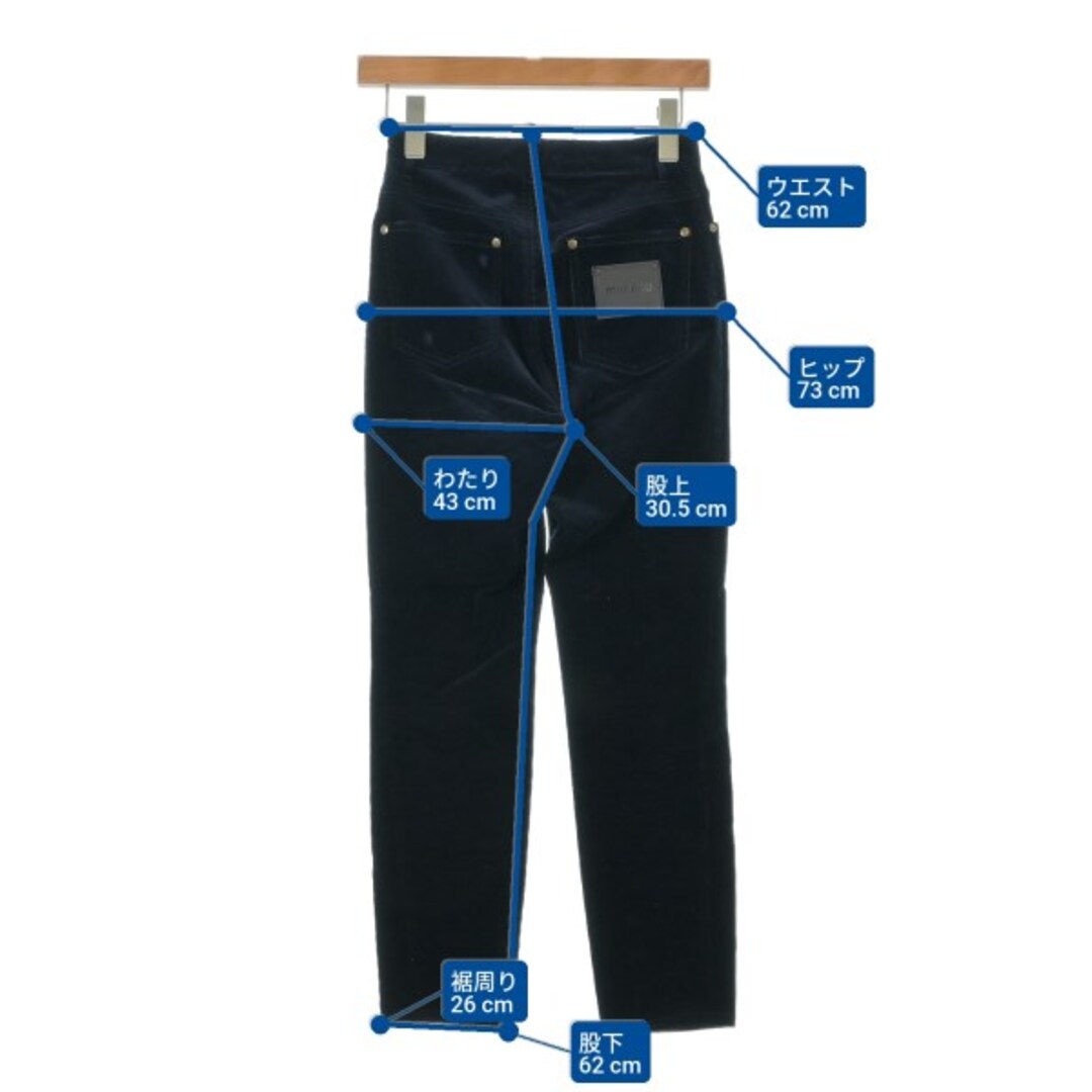 MIU MIU - Miu Miu ミュウミュウ パンツ（その他） XS 紺 【古着