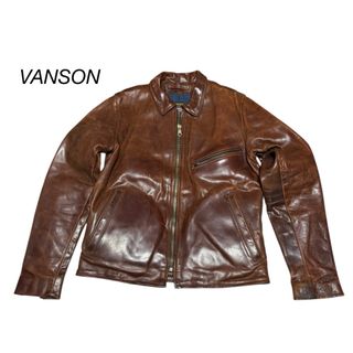 VANSON - バンソン DJCB ブラック 3rd型レザートラッカージャケット 38