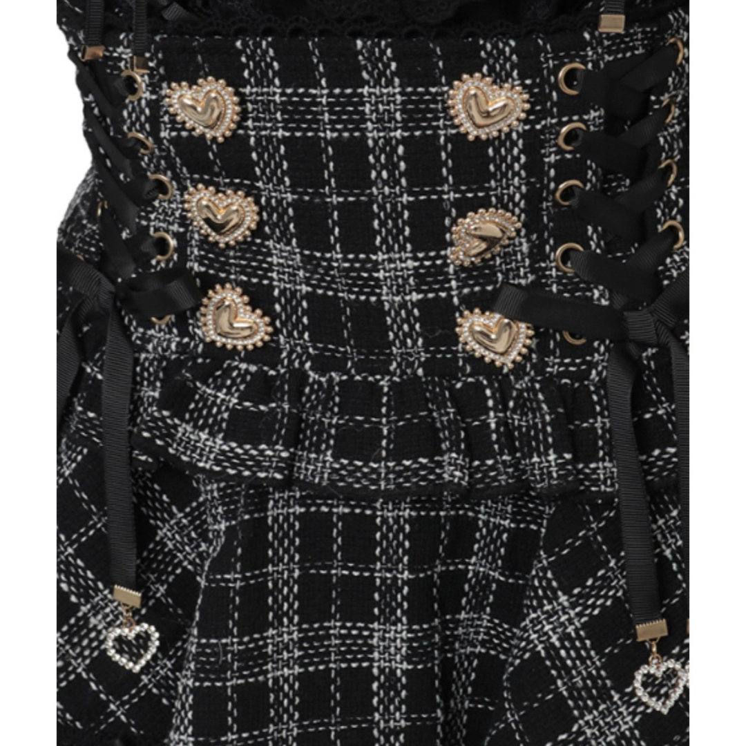 LIZ LISA - 【新品タグ付】リズリサ はしごリボンツイードティアード