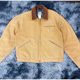 carhartt - カーハート carhart ダック 襟コーデュロイ ジャケット 黒