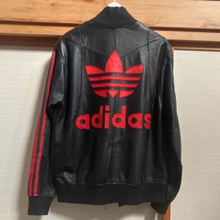 adidas - 【希少】80's adidas vintage 本革レザージャケットの通販 by