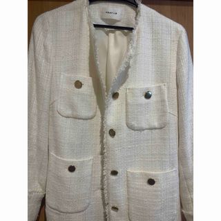 FRAY I.D - フレイアイディー ボンディングBIGジャケット1 ベージュの