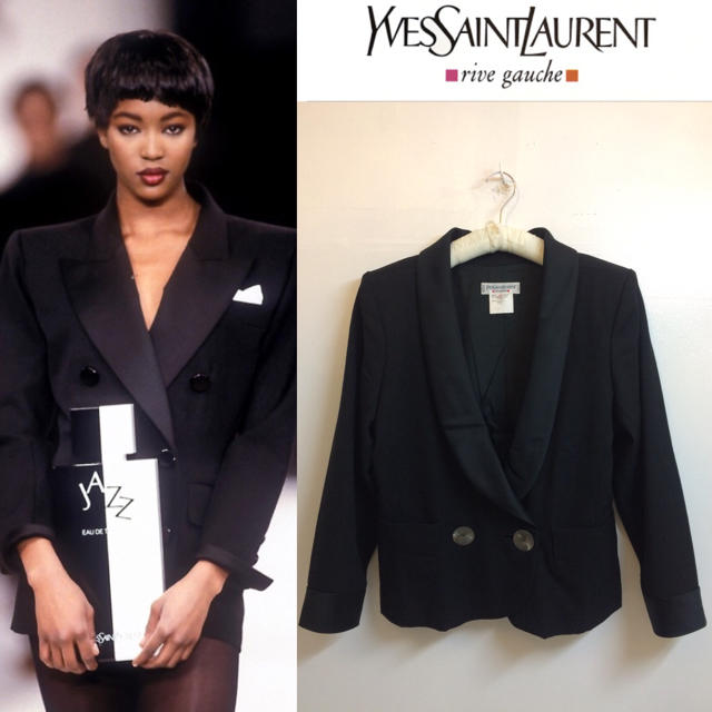 SAINT LAURENT - YVES SAINT LAURENT PARIS ショールカラージャケット