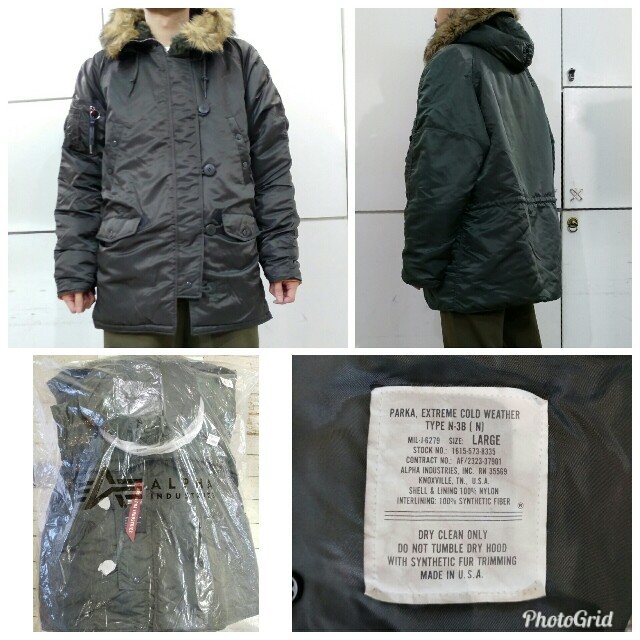 ALPHA INDUSTRIES - ALPHA N-3B Lサイズ【レプリカグレー】の通販 by