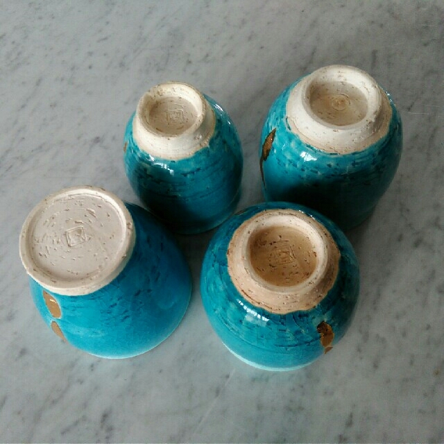 栗原はるみ - 荒木義隆ﾄﾙｺﾌﾞﾙｰ湯呑み4個ｾｯﾄの通販 by junko 's shop