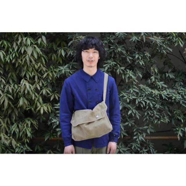 フランス軍 40's ヴィンテージ リネン ブレッドバッグ ショルダー