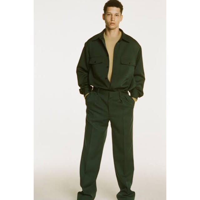 AURALEE WOOL KID-MOHAIR GABARDINE SHIRTS GABARDINE MOHAIR WOOL