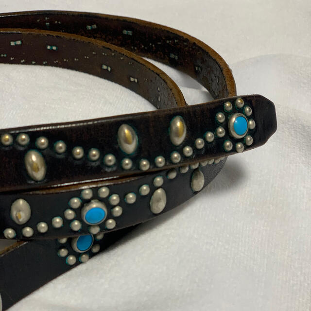 STANDARD CALIFORNIA - HTC Belt ターコイズ スタッズベルト 中古 木村