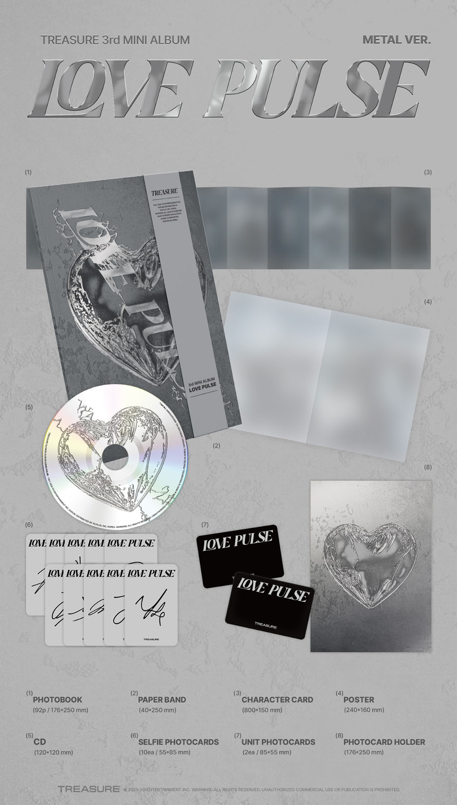 TREASURE 3rdミニアルバム『LOVE PULSE』で2025年9月カムバック《先着
