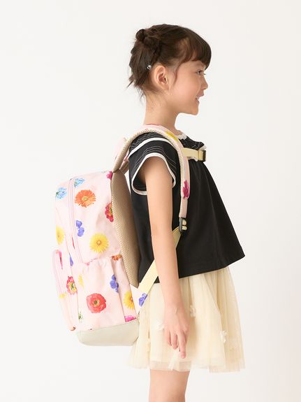 フラワーMIXプリントリュック（リュック）｜hakka kids（ハッカ