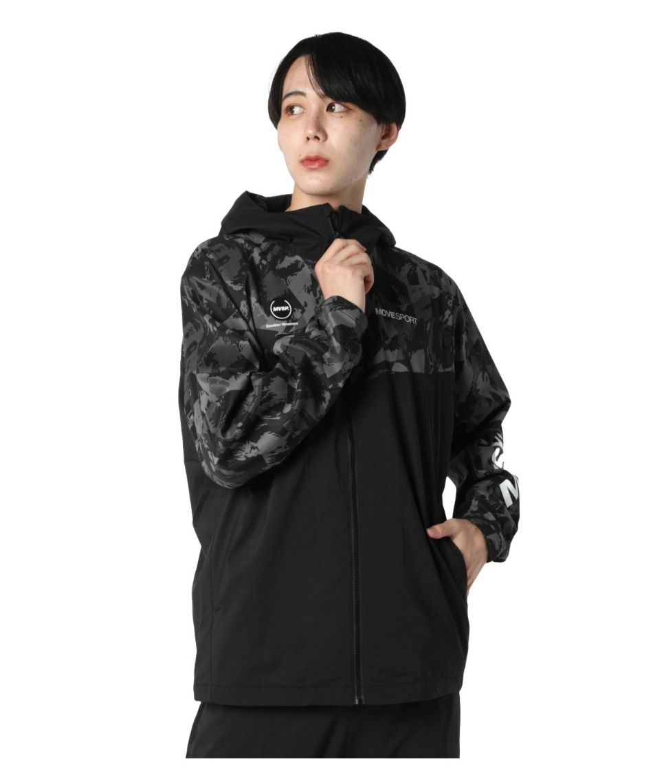 デサント(DESCENTE) ウインドブレーカー 上下セット ヒートナビ 総柄