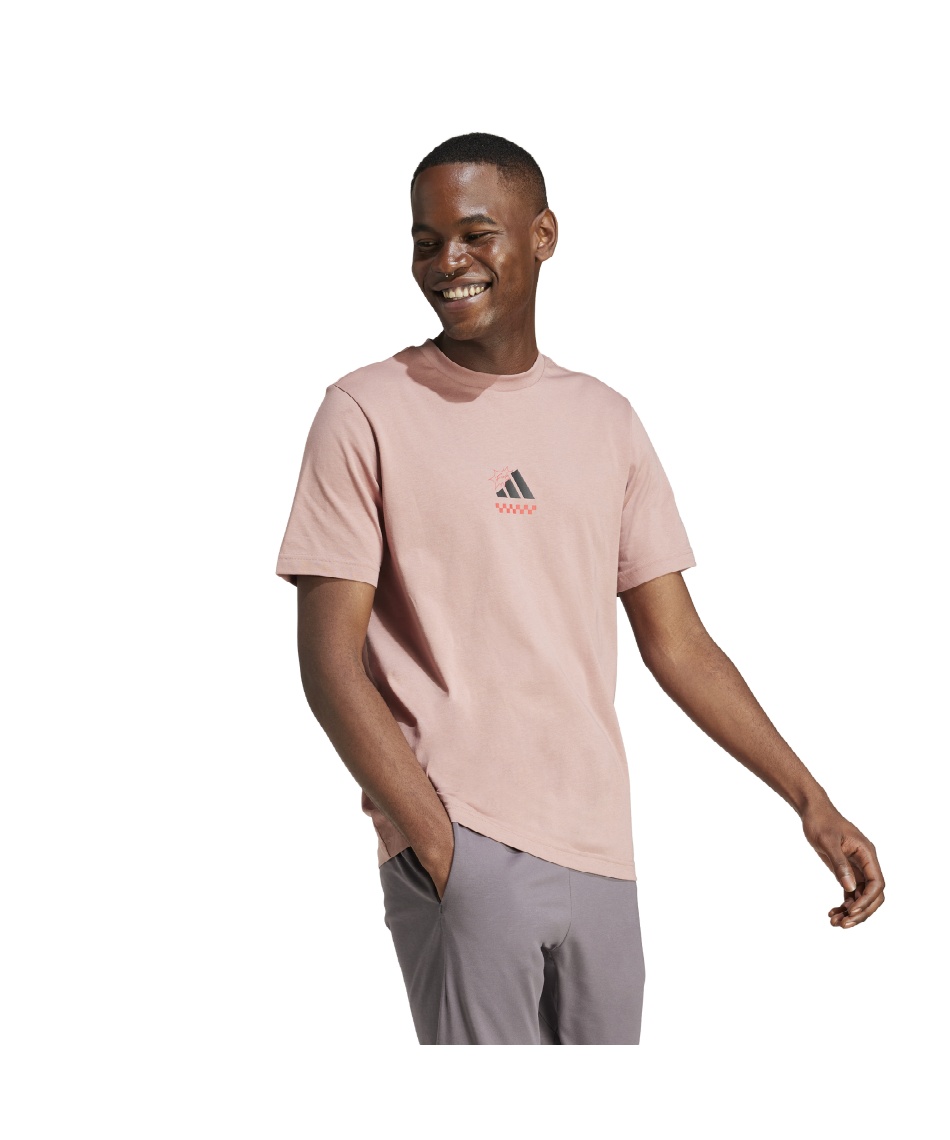 アディダス(adidas) Tシャツ 半袖 ラウンジ ピザグラフィック 半袖T