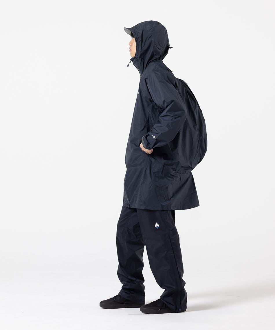 ポンチョ パックラップ レインコート 1128685 DGY | スポーツ用品なら