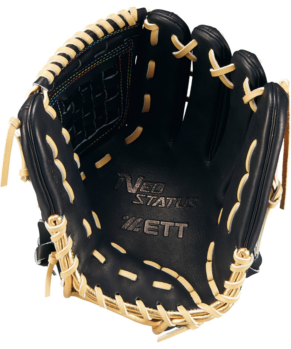 ZETT NEO STATUS 軟式グローブ ベージュ/ネイビー ZETT NEO STATUS
