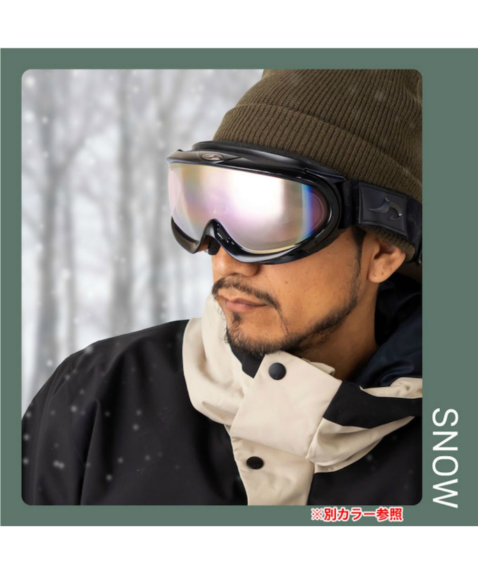 スキー スノーボードゴーグル 眼鏡対応 眼鏡対応GOGGLE AX888-WCM 【24