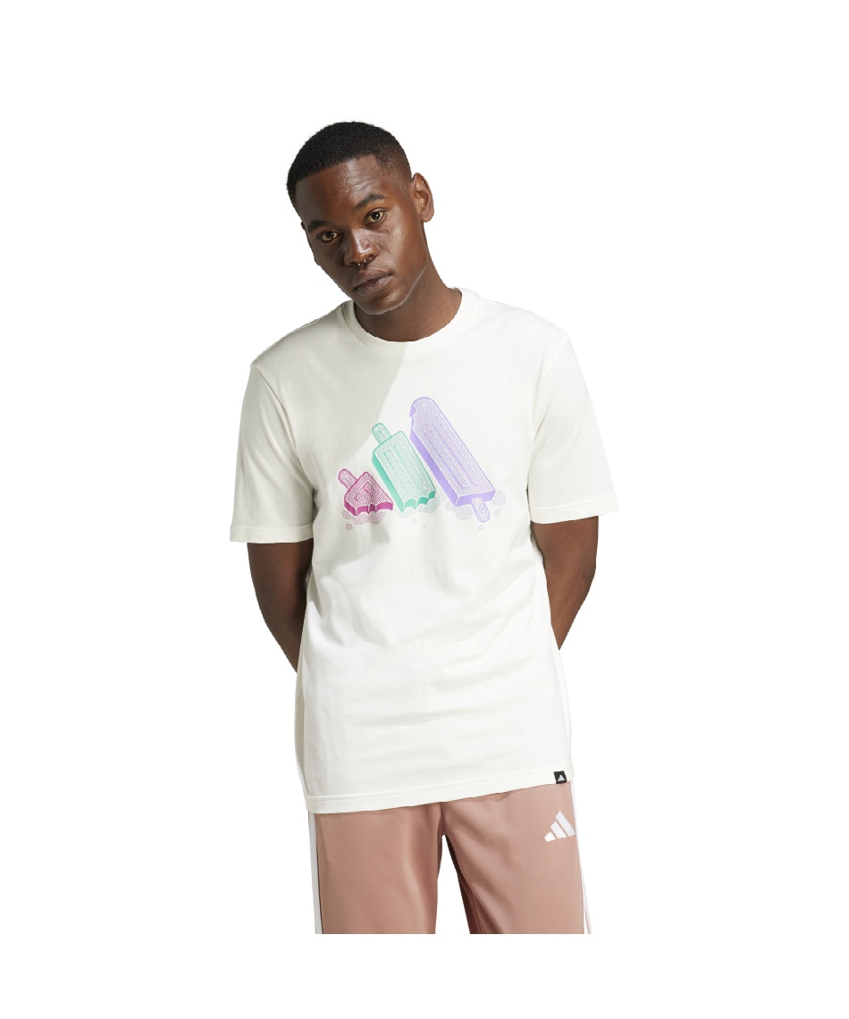 アディダス(adidas) Tシャツ 半袖 ラウンジ アイスグラフィック 半袖T