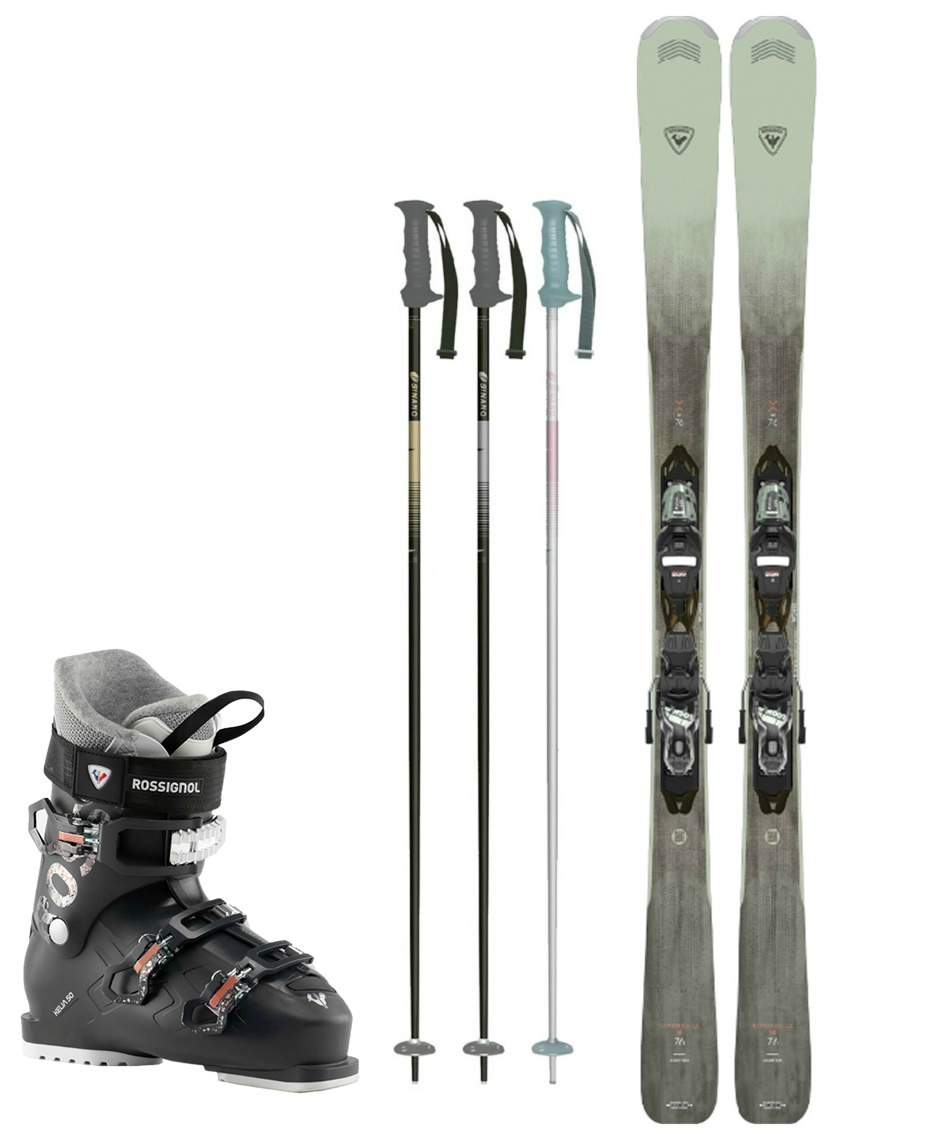 ロシニョール(ROSSIGNOL) スキー板 オールラウンド 4点セット