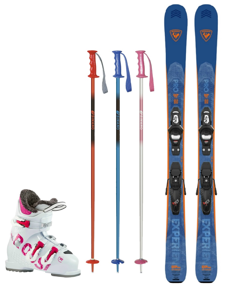 ロシニョール(ROSSIGNOL) ジュニアスキー板 4点セット EXPERIENCE PRO+
