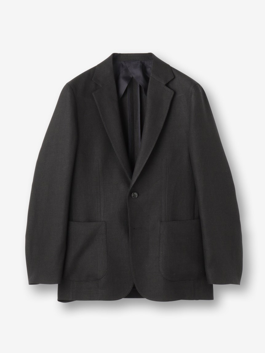 リネンウール ホップサックシャツジャケット（ジャケット