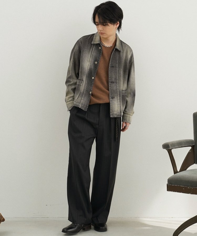 Wool Chalk Stripe Slacks / 商品詳細ページ / LIDNM / Llife ONLINE