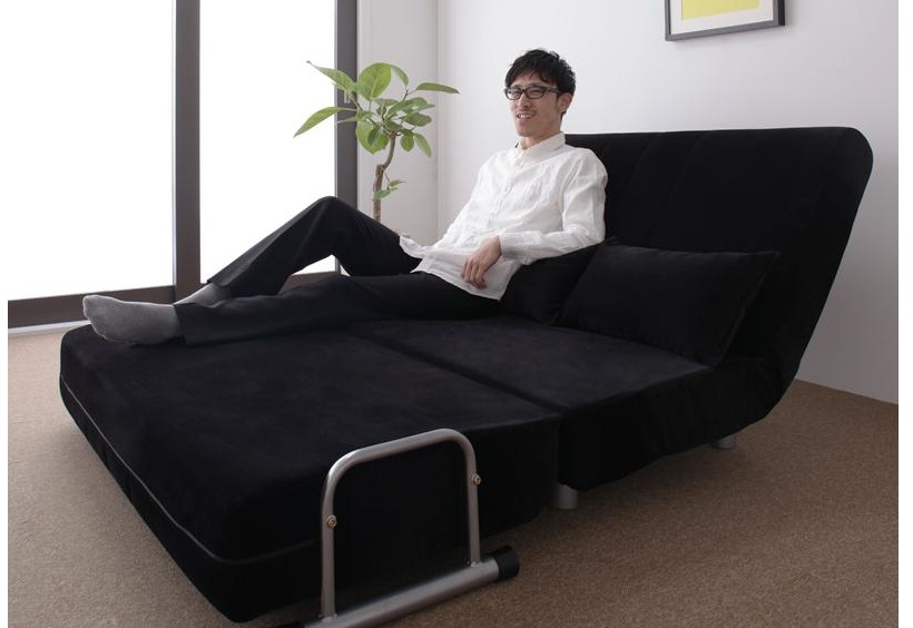 コンパクトにまとまる！カウチセミダブルソファーベッド｜ハレノワ