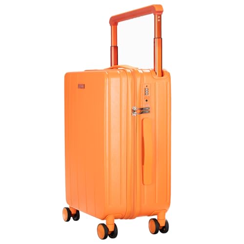 sssttt33A.L.Iフロントオープン機内持ち込みスーツケースオレンジ