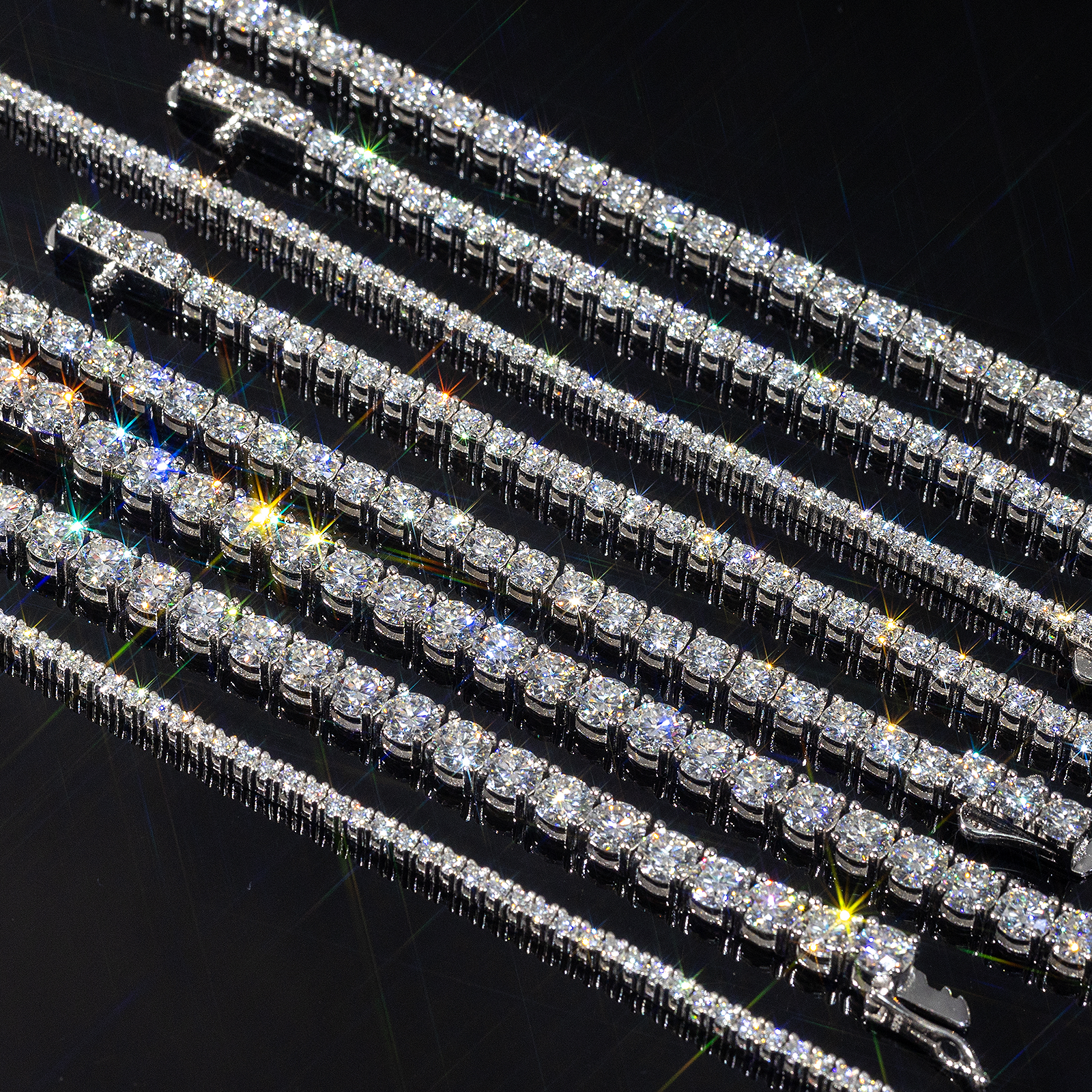 4mm モアサナイト テニス ブレスレット S925 KRKC