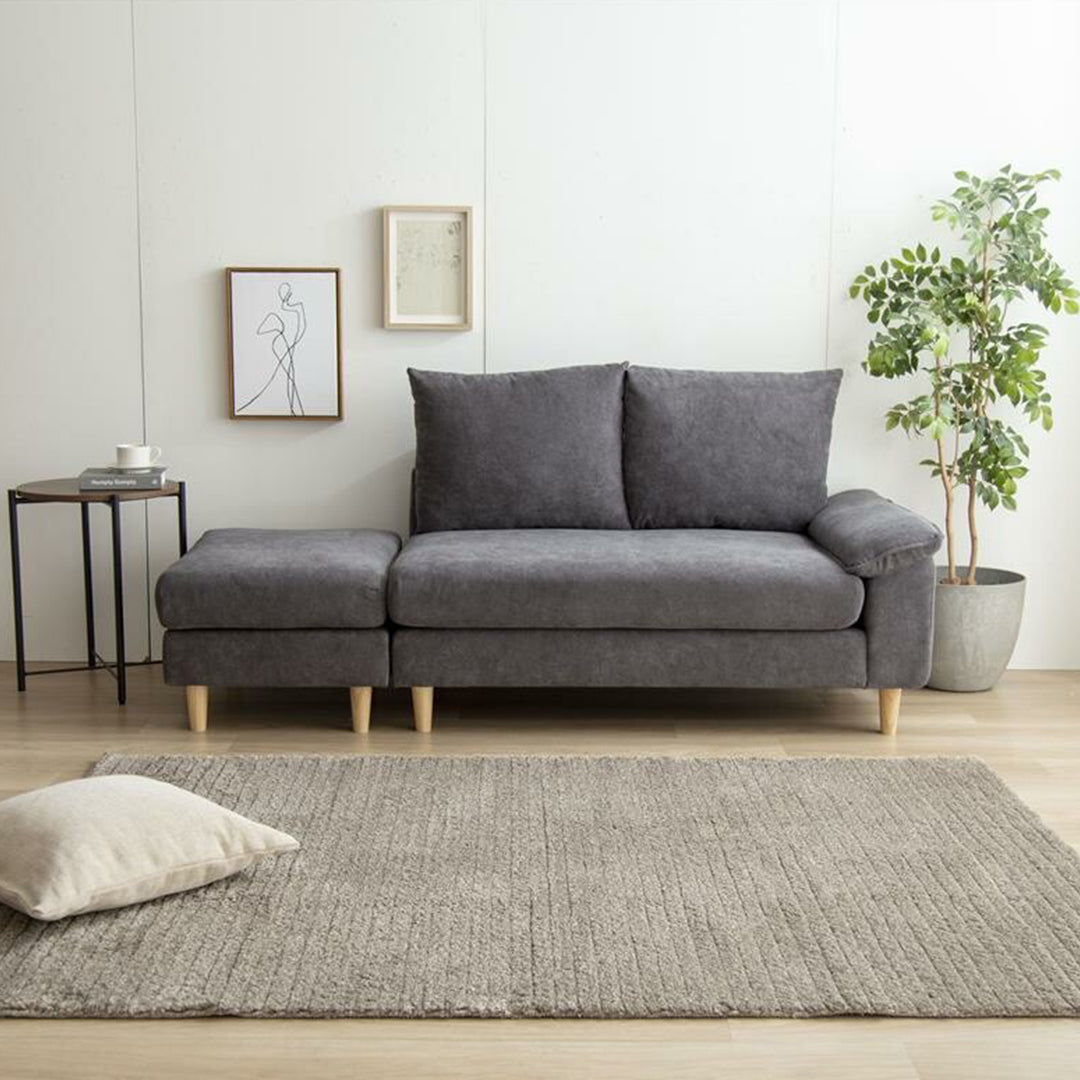 オットマン付き2人掛けソファ | 自由にレイアウトできるリラックス空間