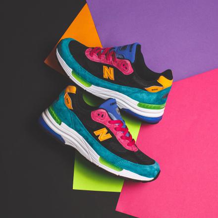 国内12月18日発売予定】ニューバランス M992RE グリーン/ピンク