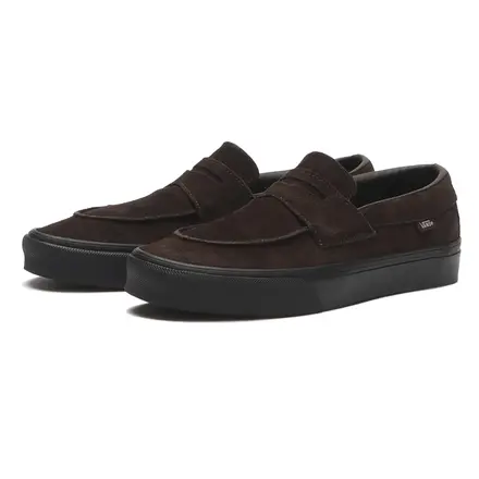 国内2月16日発売予定】 ヴァンズ ローファー 53 スウェード ブラウン