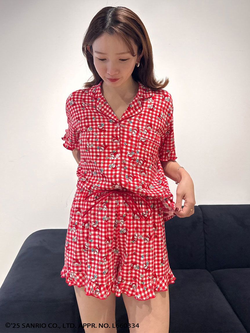MY MELODY】【接触冷感】総柄開襟シャツ(シャツ＆ブラウス