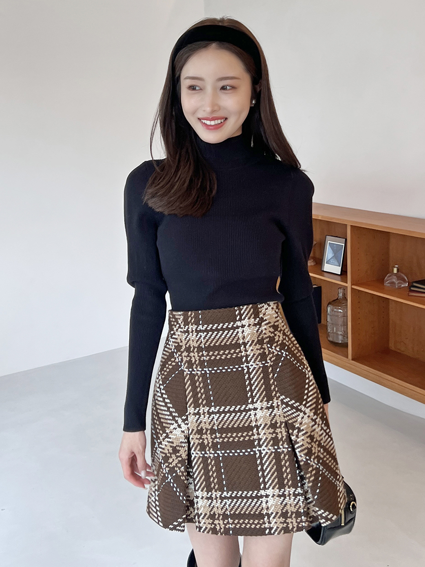 Sustainableロービングチェックミニスカート(ミニスカート)｜スカート